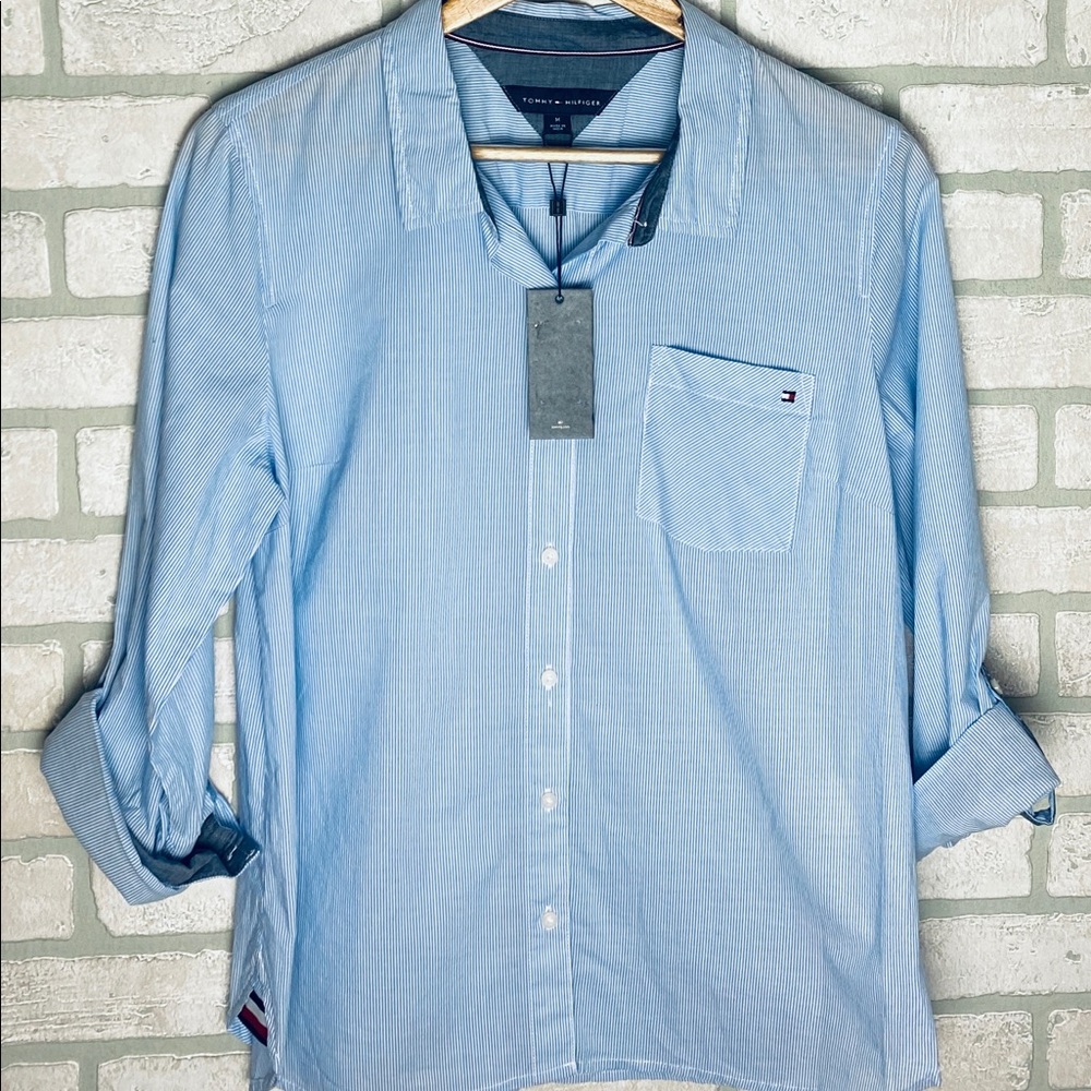 Tommy Hilfiger Button Down Pin Stripe Shirt